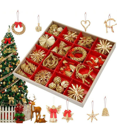 Decoration darbre de Noel 56 pieces lynia benin