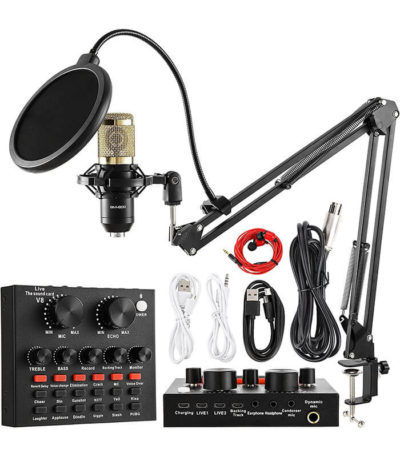 Microphone a Condensateur avec Carte Son V8 LYNIA BENIN