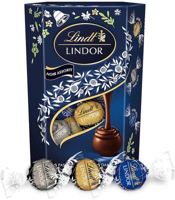 Lindt Cornet LINDOR Assortiment de Chocolats Noirs Idéal pour Pâques vendu au bénin (1)